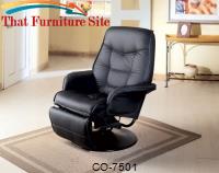 Berri Swivel Recliner with Flared Arms by Coaster Furniture 