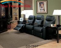 Director&#39;s 3-Seater Home Theater Black by Coaster Furniture 