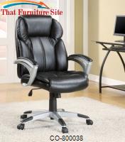 Office Chairs Casual Contemporary Faux Leather Office Task Chair by Coaster Furniture 