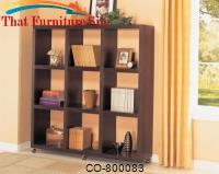 Bookcases Contemporary Cube Bookcase with Casters by Coaster Furniture 