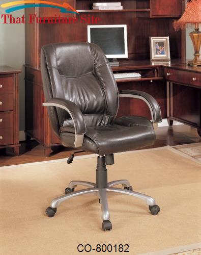 Office Chairs Contemporary Faux Leather Office Task Chair by Coaster F