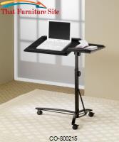 Desks Laptop Computer Stand with Adjustable Swivel Top and Casters by Coaster Furniture 