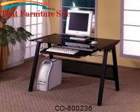 Desks Computer Desk with Keyboard Tray by Coaster Furniture 