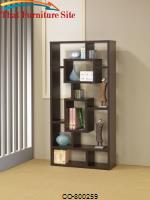 Bookcases Cappuccino Bookshelf with Rectangular Shelves by Coaster Furniture 