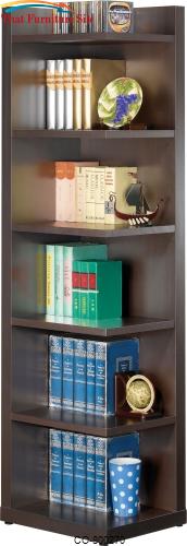 Bookcases Corner Bookcase with Open Side by Coaster Furniture  | Austi