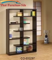 Bookcases Cappuccino Bookshelf by Coaster Furniture 