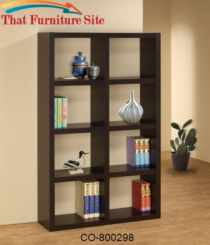 Bookcases Cappuccino Bookshelf by Coaster Furniture  | Austin