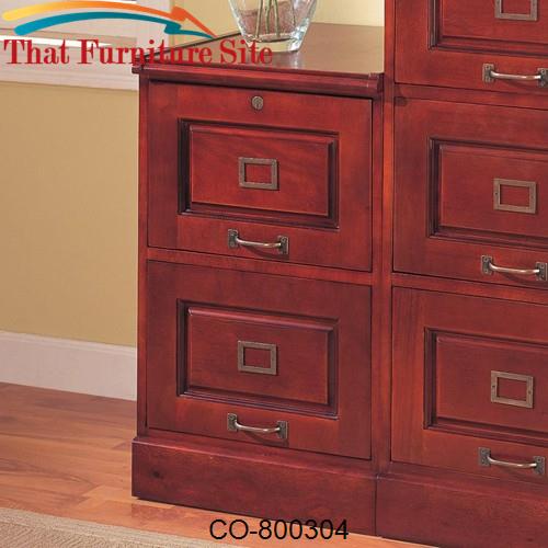 Palmetto Cherry File Cabinet with 2 Drawers by Coaster Furniture  | Au