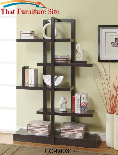 Bookcases Bookshelf with 5 Open Shelves by Coaster Furniture  | Austin