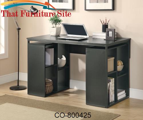 Desks Contemporary Black Desk by Coaster Furniture  | Austin