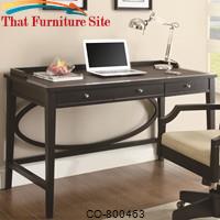 800460 Contemporary Black Table Desk with Three Drawers by Coaster Furniture 