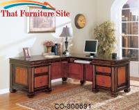 Chomedey Traditional L-Shaped Desk by Coaster Furniture 