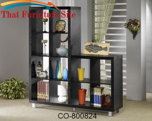 Bookcases Contemporary Asymmetrical Cube Bookcase by Coaster Furniture