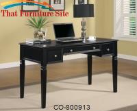 Desks Classic Table Desk with Keyboard Drawer and Power Outlet by Coaster Furniture 