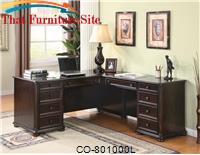 Cappuccino Left Desk by Coaster Furniture 