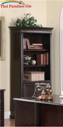Scotland Bookcase with 3 Shelves and Door Base by Coaster Furniture  |