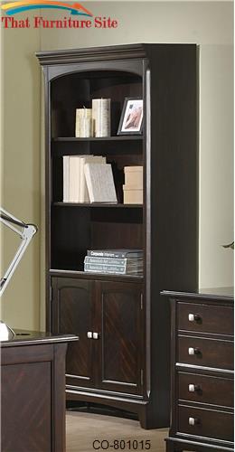 Garson Open Bookcase with Storage Cabinet Base by Coaster Furniture  |
