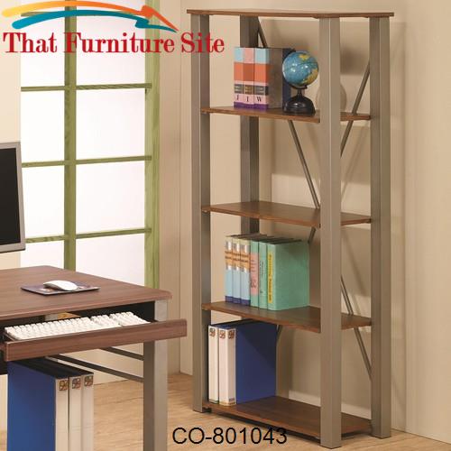 Carmen Open Bookcase with 4 Shelves by Coaster Furniture  | Austin