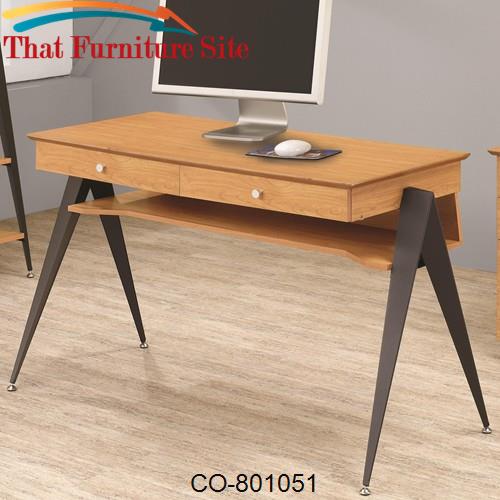 Lori Contemporary Two Drawer Computer Desk by Coaster Furniture  | Aus