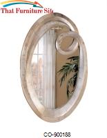 Accent Mirrors Oval Beveled Mirror by Coaster Furniture 