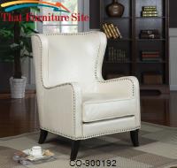 Accent Seating Wing Accent Chair with Nailhead Trim by Coaster Furniture 