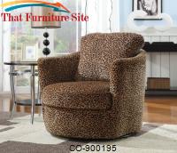 Accent Seating Swivel Upholstered Chair by Coaster Furniture 