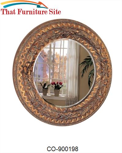 Accent Mirrors Round Mirror by Coaster Furniture  | Austin