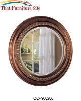 Accent Mirrors Beveled Round Mirror by Coaster Furniture 