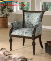 Accent Seating Elegant Exposed Wood Chair by Coaster Furniture 