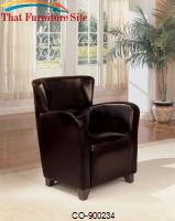 Brown High Back Chair by Coaster Furniture 