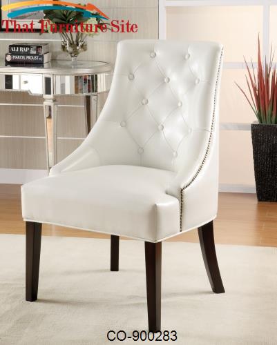 Accent Seating Upholstered Accent Chair with Tufted Button Accents by 