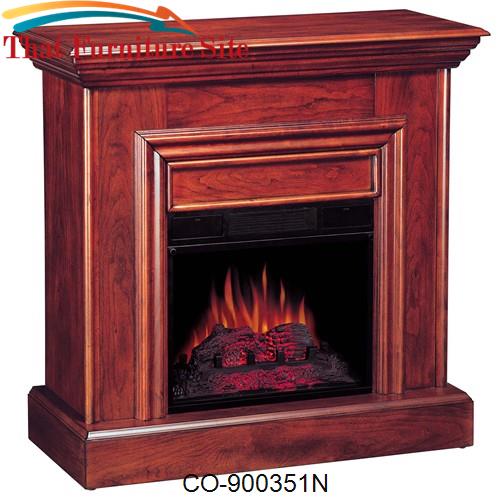 Fireplaces Cherry Wall Mantel Electric Fireplace by Coaster Furniture 