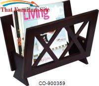 Accent Racks Cappuccino Magazine Rack by Coaster Furniture 