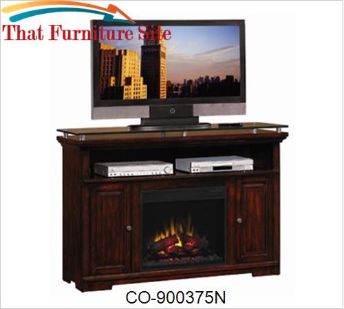 Fireplaces Midnight Cherry Media Mantel Electric Fireplace by Coaster 