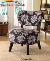 Accent Seating Accent Chair w/ Padded Seat by Coaster Furniture 