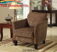 Accent Seating Jungle Accent Chair w/ Plush Seating by Coaster Furniture 