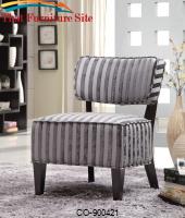 Accent Seating Accent Chair w/ Wood Legs by Coaster Furniture 