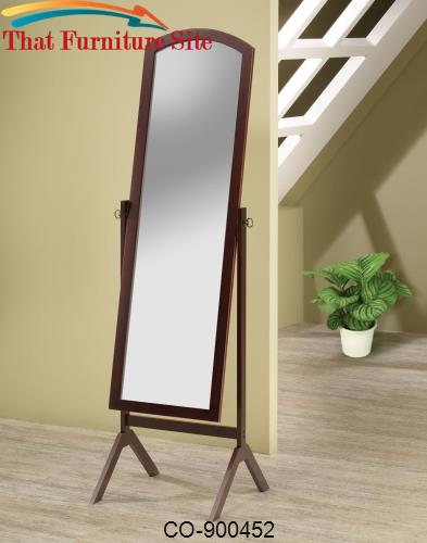 Accent Mirrors Arch Top Cheval Mirror by Coaster Furniture  | Austin