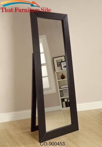 Accent Mirrors Black Finish Floor Mirror by Coaster Furniture  | Austi