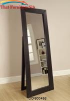 Accent Mirrors Black Finish Floor Mirror by Coaster Furniture 