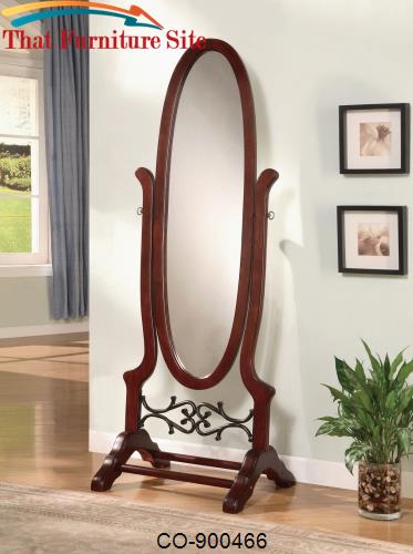 Accent Mirrors Cheval Oval Mirror by Coaster Furniture  | Austin