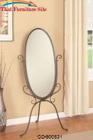 Accent Mirrors Metal Cheval Mirror by Coaster Furniture 