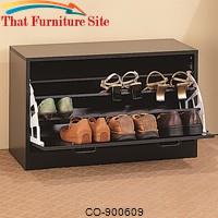 Accent Racks Cappuccino Single Shoe Rack by Coaster Furniture 