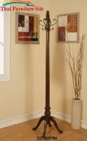 Accent Racks Wood Coat Rack with Antique Brass Hooks by Coaster Furniture 