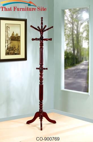 Coat Racks Traditional Coat Rack with Spinning Top by Coaster Furnitur