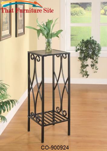 Accent Stands Metal Scroll Square Plant Stand by Coaster Furniture  | 