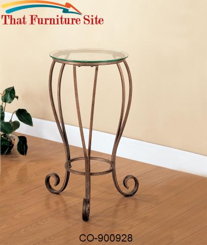 Accent Stands Round Plant Stand with Curved Feet by Coaster Furniture 