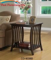 Accent Tables Rectangular Slat End Table by Coaster Furniture 