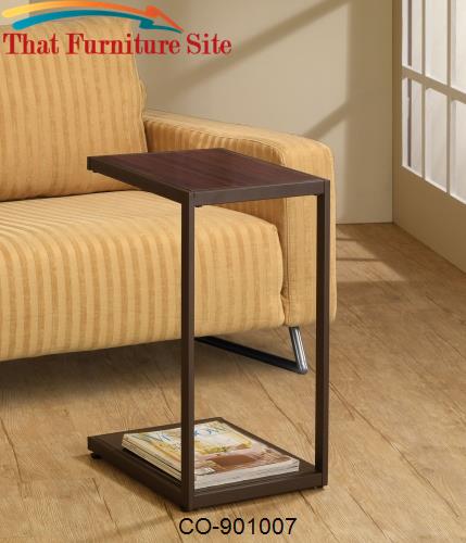 Accent Tables Dark Brown Rectangular Snack Table by Coaster Furniture 