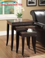 Nesting Tables 3 Piece Animal Print Nesting Table Set by Coaster Furniture 